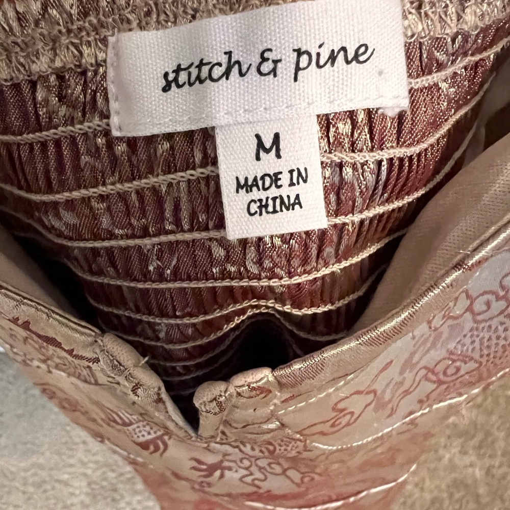 Stitch & Pine Slip Dragon Dress Size M Brand New Midi Length Bustier Top - Picture 3 of 3